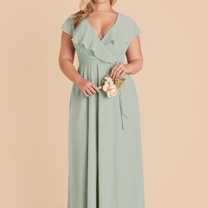 Sage Green Bridesmaid Dress | Jackson - Birdy Grey | 3x tailored to fit XXL
